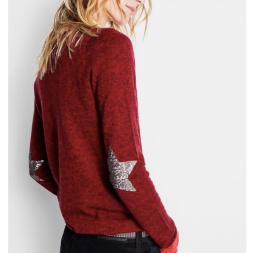 Zadig & Voltaire Red Star-Patched Sweater